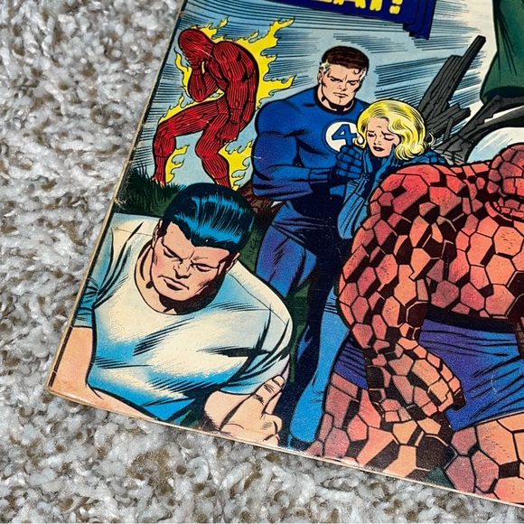 VINTAGE 1967 MARVEL FANTASTIC FOUR Silver Surfer & Dr Doom Silver Age Comic #58 - Picture 5 of 11